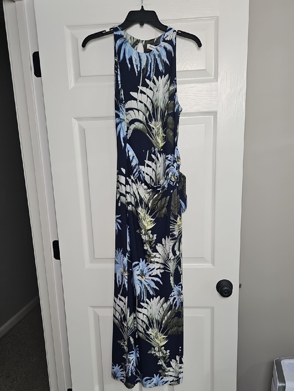 Tommy Bahama Sleeveless Faux Wrap Maxi Dress: Coastline: Size- X-Small